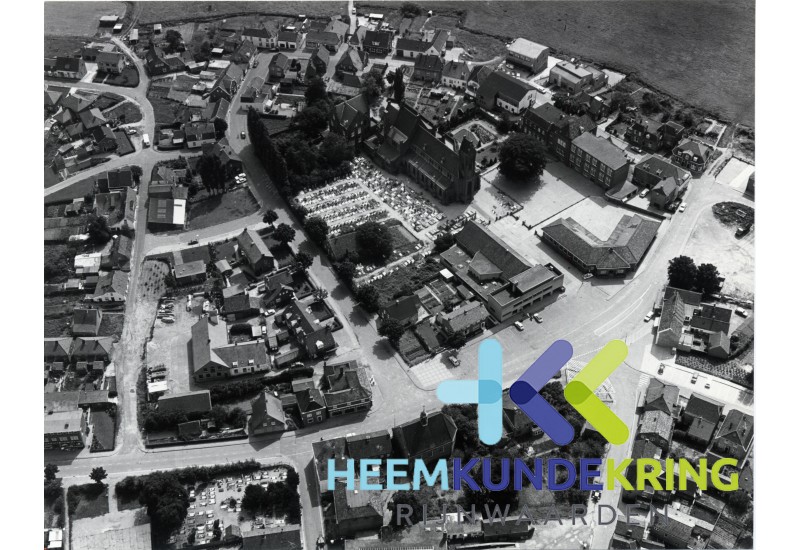 750 Jaar Tol Luchtfoto Markt en omgeving Lobith Coll HKR (4)